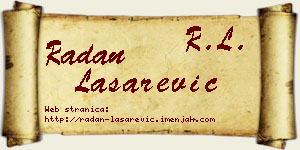 Radan Lašarević vizit kartica